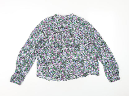 Womens UK Size 8 Marks and Spencer Multicoloured Basic Blouse