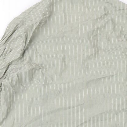 Womens UK Size 14 BHS Green Basic Button-Up