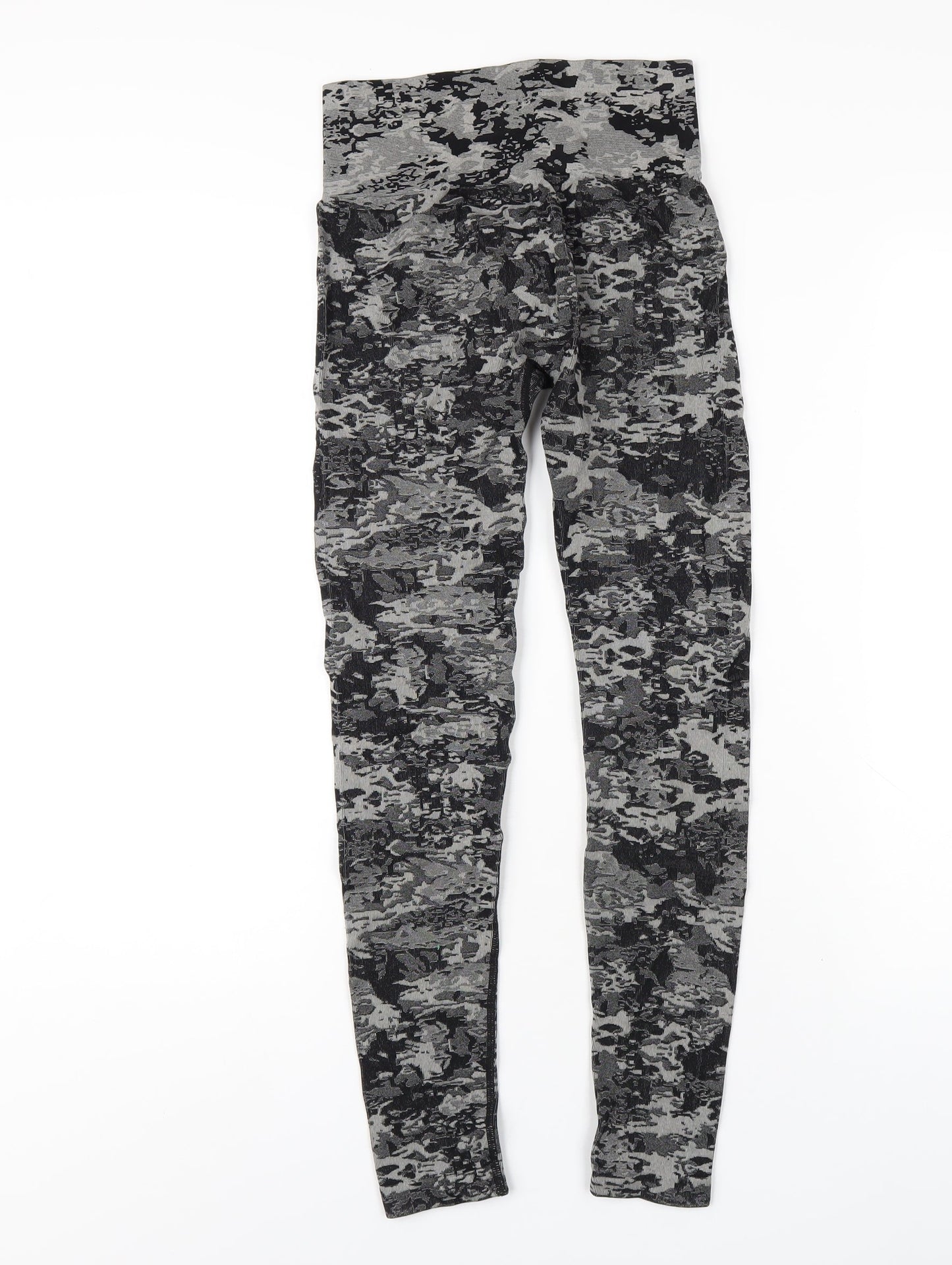 Love & Other Things Womens Grey Nylon Capri Leggings Size 6 L27 in Regular Pullover