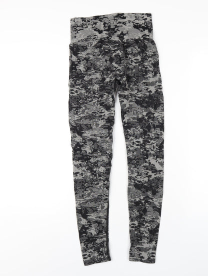 Love & Other Things Womens Grey Nylon Capri Leggings Size 6 L27 in Regular Pullover