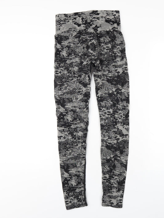 Love & Other Things Womens Grey Nylon Capri Leggings Size 6 L27 in Regular Pullover