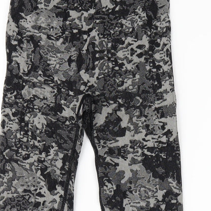 Love & Other Things Womens Grey Nylon Capri Leggings Size 6 L27 in Regular Pullover