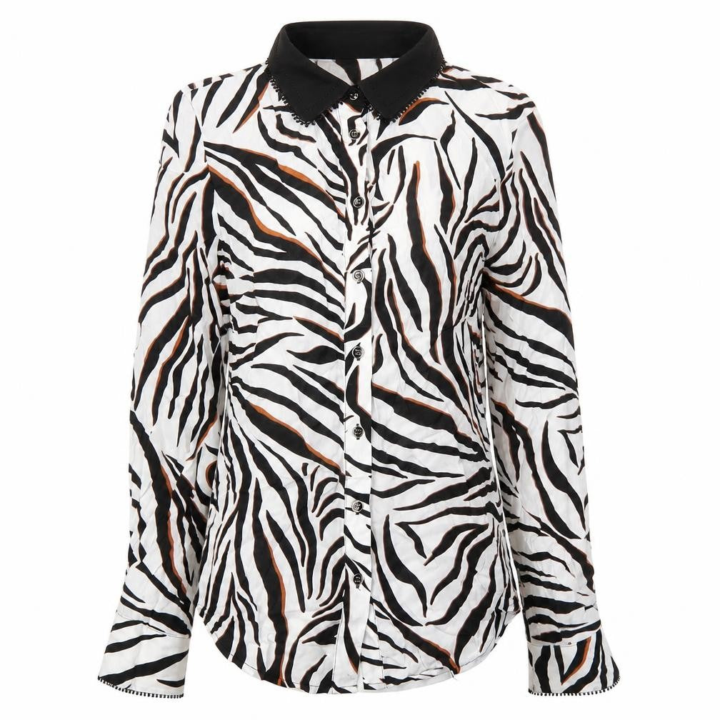 Womens UK Size 8 Damsel in a Dress Multicoloured Basic Button-Up