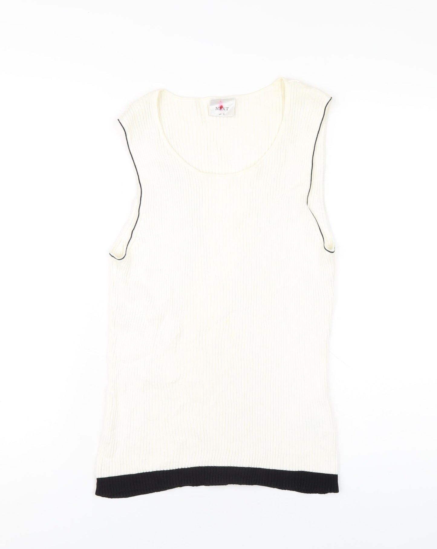 Womens UK Size 16 NEXT Ivory Basic Tank