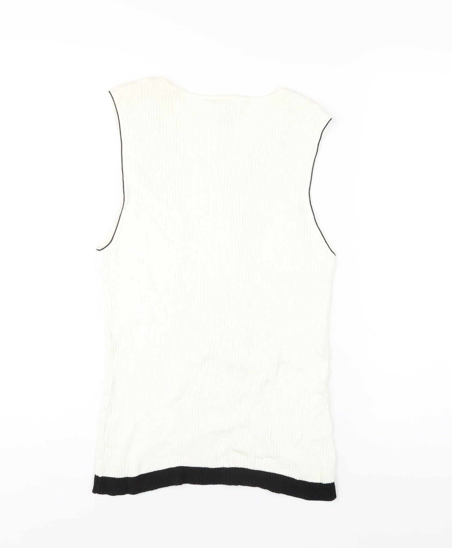 Womens UK Size 16 NEXT Ivory Basic Tank