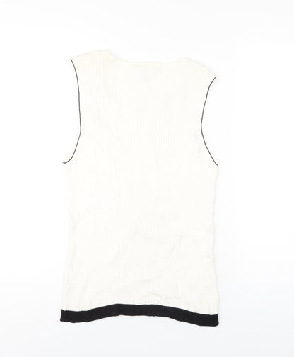 Womens UK Size 16 NEXT Ivory Basic Tank