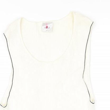 Womens UK Size 16 NEXT Ivory Basic Tank