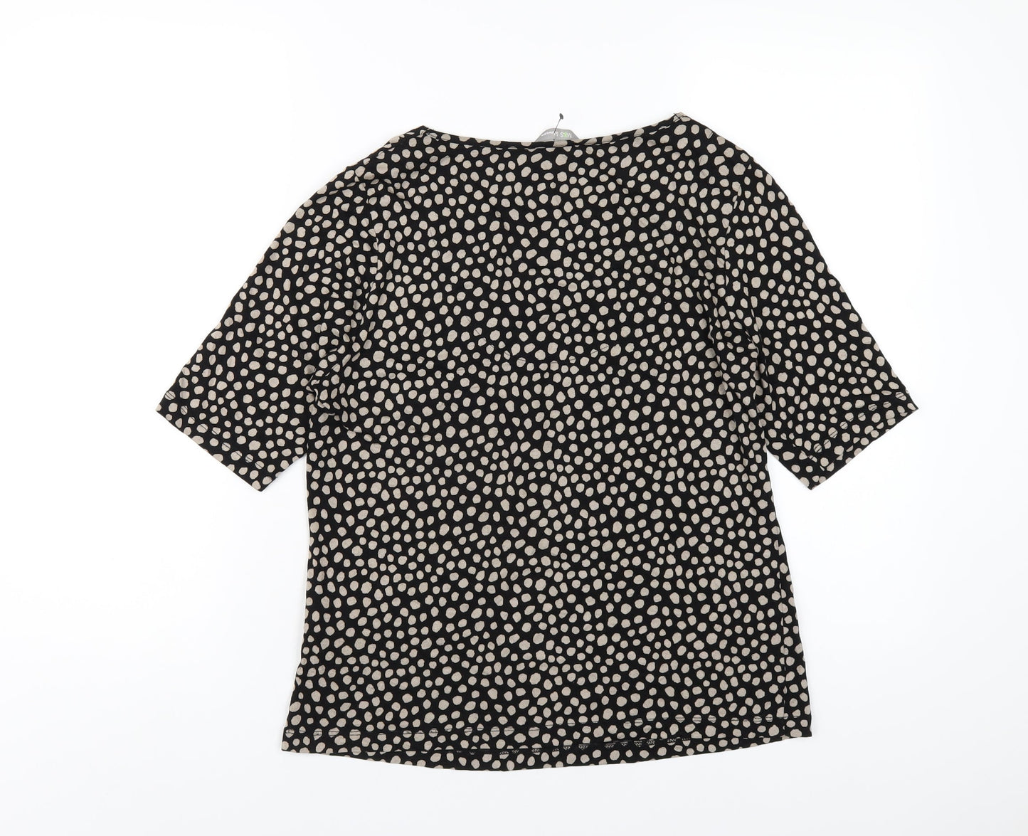 Womens UK Size 14 Marks and Spencer Black Basic T-Shirt