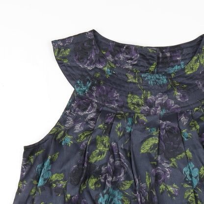 Womens UK Size 10 Topshop Multicoloured Basic Blouse