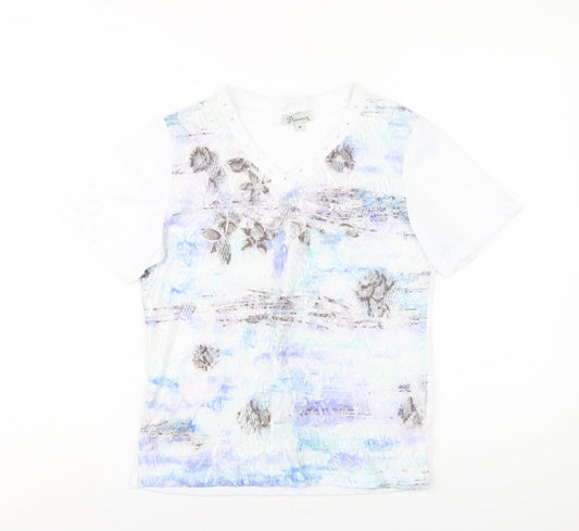 Womens UK Size M Paramour White Basic T-Shirt