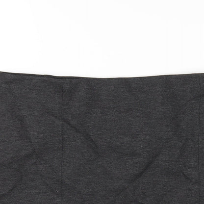 Marks and Spencer Womens Grey Viscose A-Line Skirt Size 12