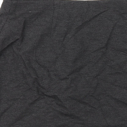 Marks and Spencer Womens Grey Viscose A-Line Skirt Size 12
