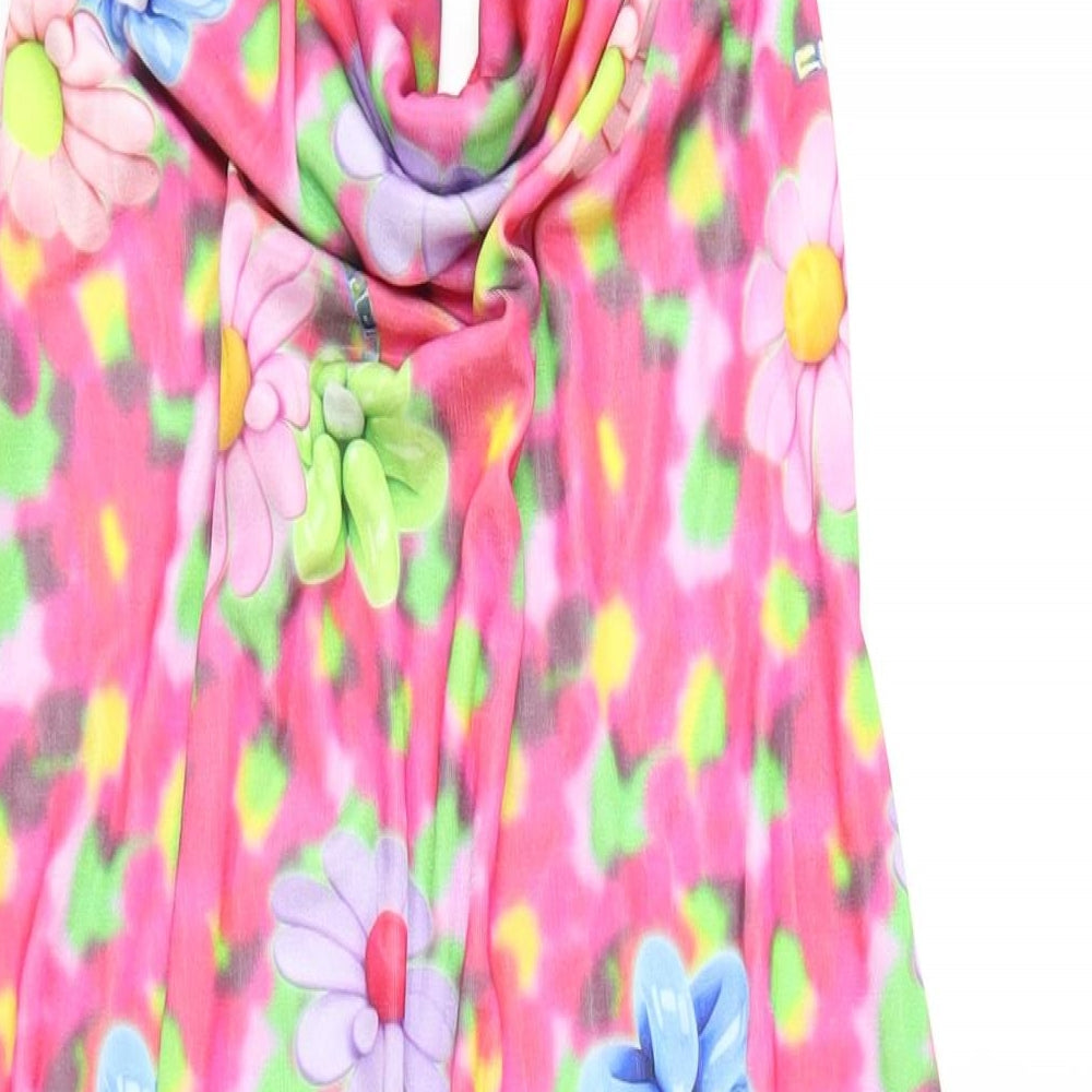 COLLUSION Womens Multicoloured Geometric Polyester A-Line Size 18 Cowl Neck Pullover