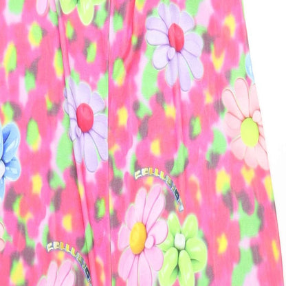 COLLUSION Womens Multicoloured Geometric Polyester A-Line Size 18 Cowl Neck Pullover