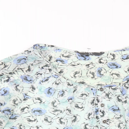 Womens UK Size 14 BHS Green Basic Blouse