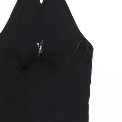 Only Womens Black Cotton Bodycon Size M Halter Pullover