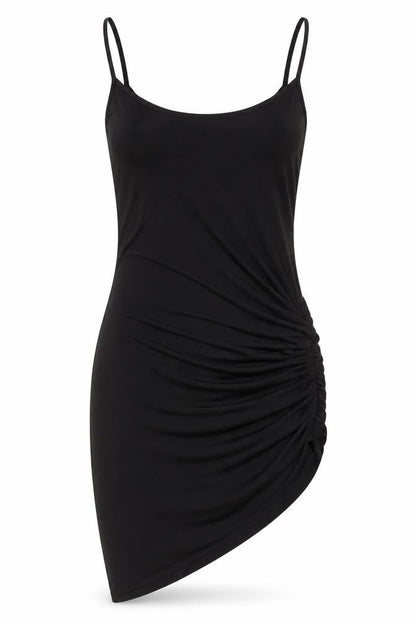 PRETTYLITTLETHING Womens Black Polyester Bodycon Size 8 Scoop Neck Pullover