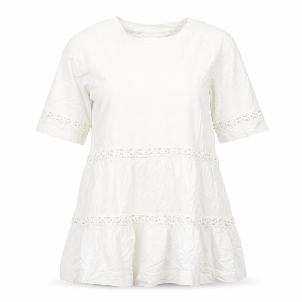 Womens UK Size 8 ASOS White Basic T-Shirt