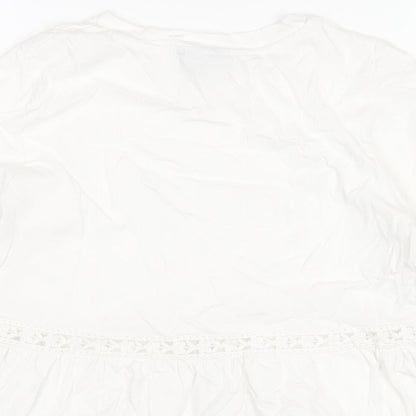 Womens UK Size 8 ASOS White Basic T-Shirt