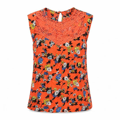 Womens UK Size 10 Oasis Orange Basic T-Shirt