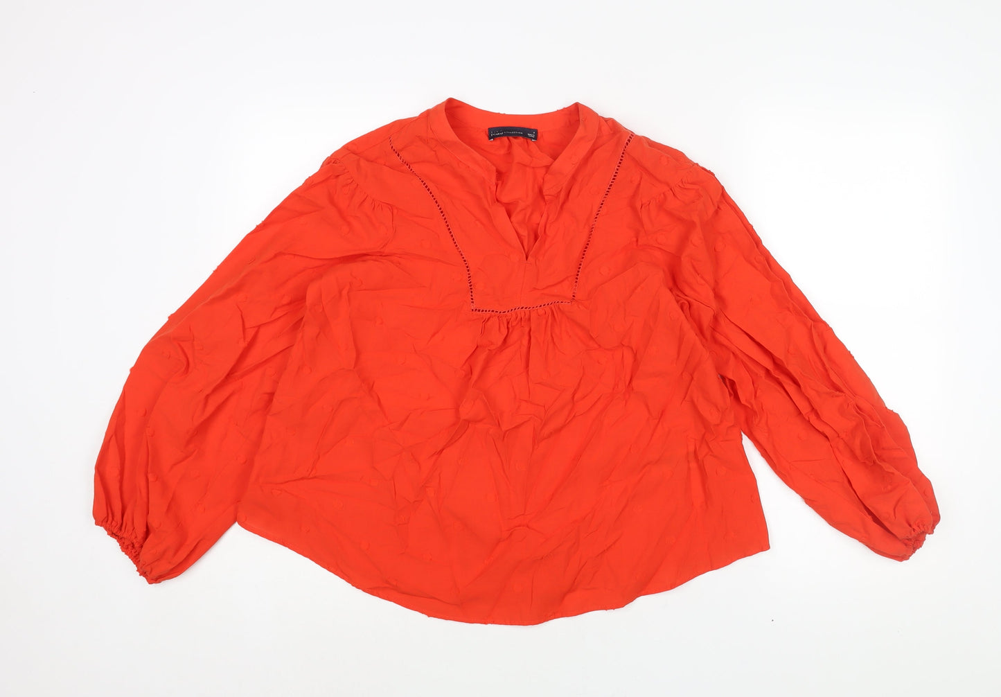 Womens UK Size 8 Marks and Spencer Red Basic Blouse