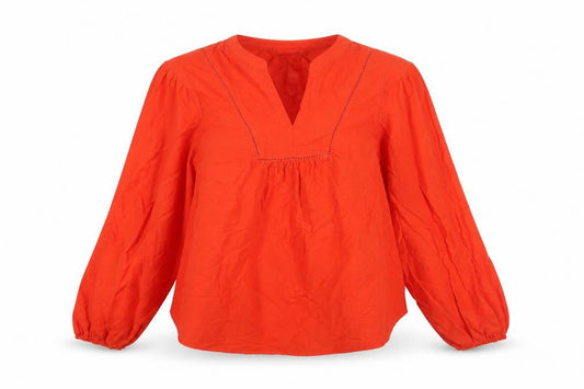 Womens UK Size 8 Marks and Spencer Red Basic Blouse