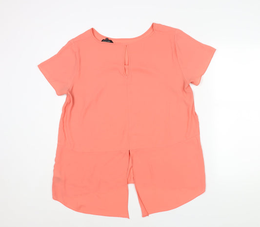 Womens UK Size 18 New Look Pink Basic Blouse