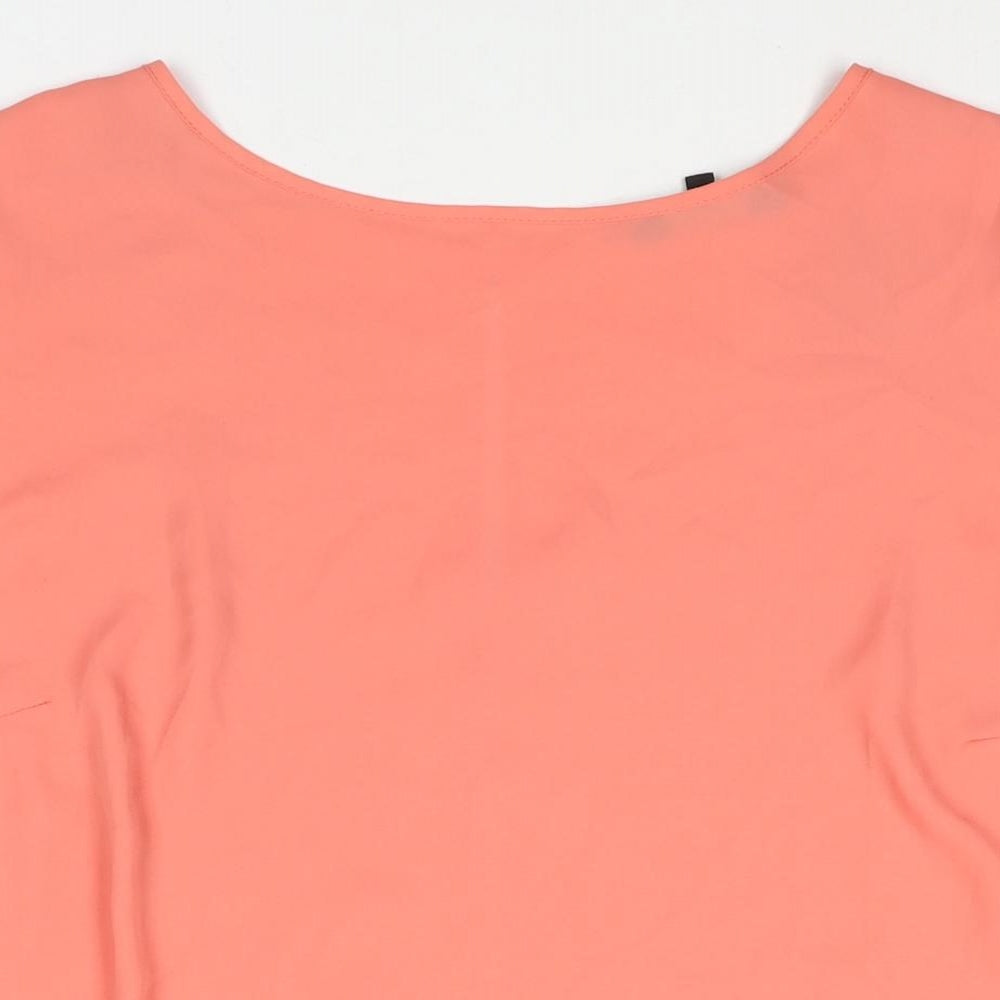 Womens UK Size 18 New Look Pink Basic Blouse