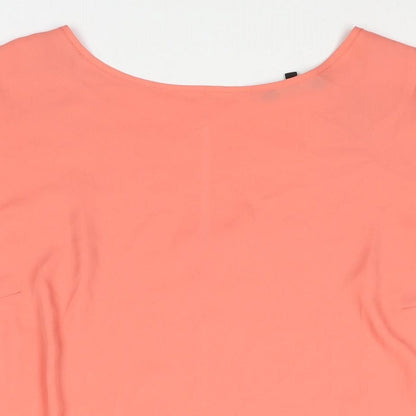 Womens UK Size 18 New Look Pink Basic Blouse