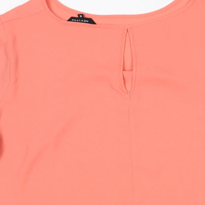 Womens UK Size 18 New Look Pink Basic Blouse