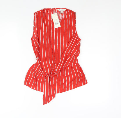 Womens UK Size 6 River Island Red Camisole Blouse