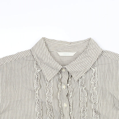 Womens UK Size 22 Marks and Spencer Beige Basic Blouse