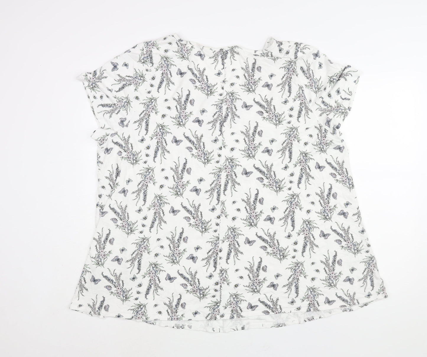 Womens UK Size 26 Arcadia White Basic Blouse