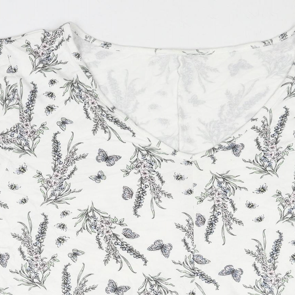 Womens UK Size 26 Arcadia White Basic Blouse