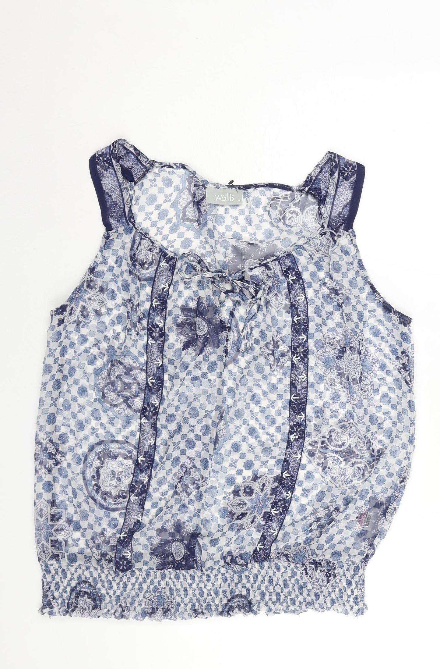 Womens UK Size M Wallis Blue Camisole Blouse