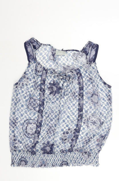 Womens UK Size M Wallis Blue Camisole Blouse