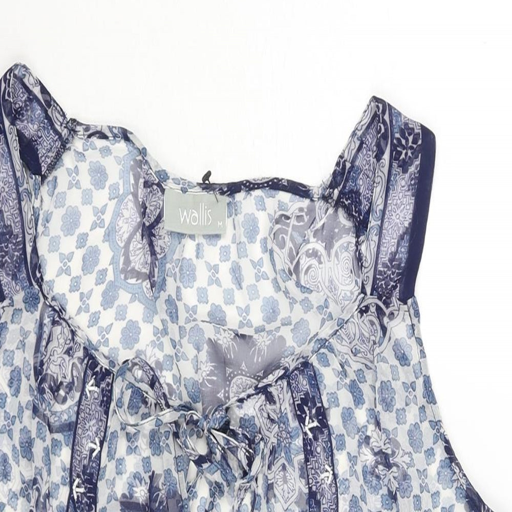 Womens UK Size M Wallis Blue Camisole Blouse