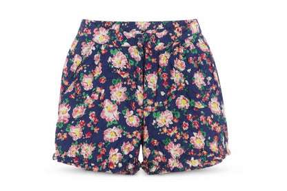 POP Womens Multicoloured Floral Polyester Basic Shorts Size 6 L3 in Regular Zip