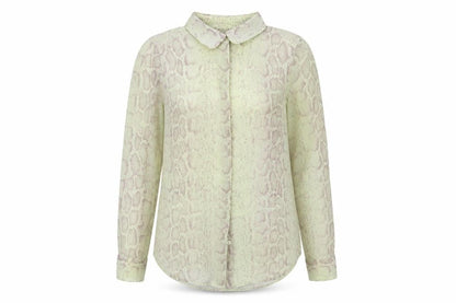 Womens UK Size 10 French Connection Green Basic Blouse