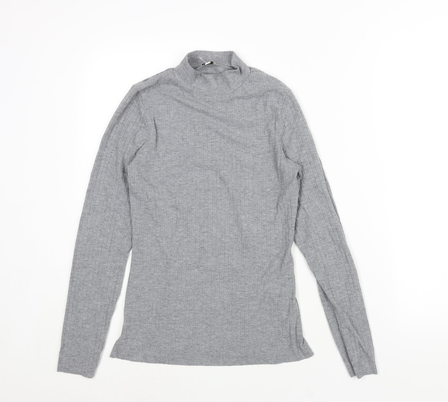 Womens UK Size 10 River Island Grey Basic Blouse