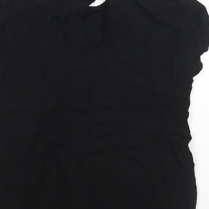 Womens UK Size 8 H&M Black Basic Blouse