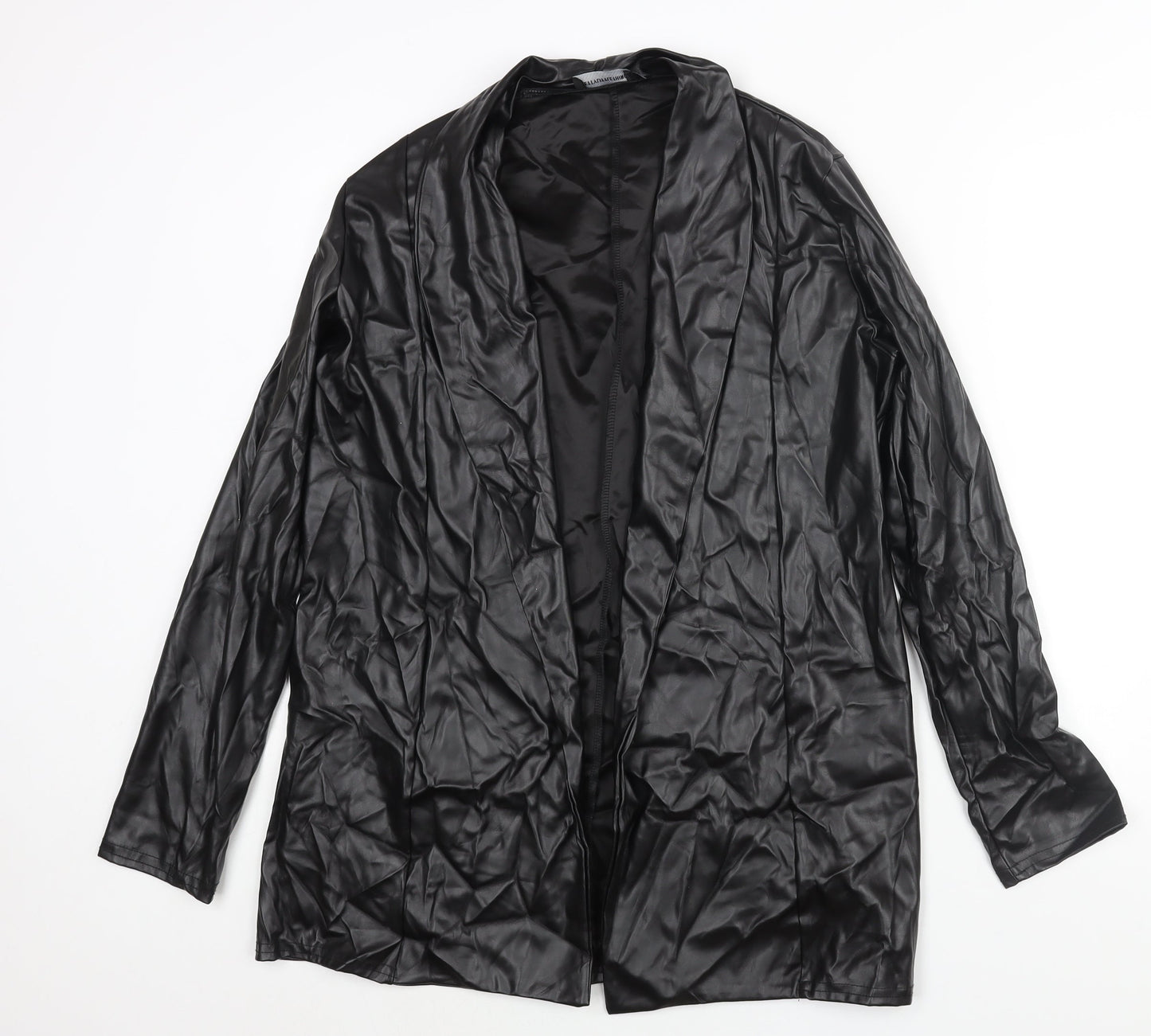 Womens UK Size 12 PRETTYLITTLETHING Black Jacket