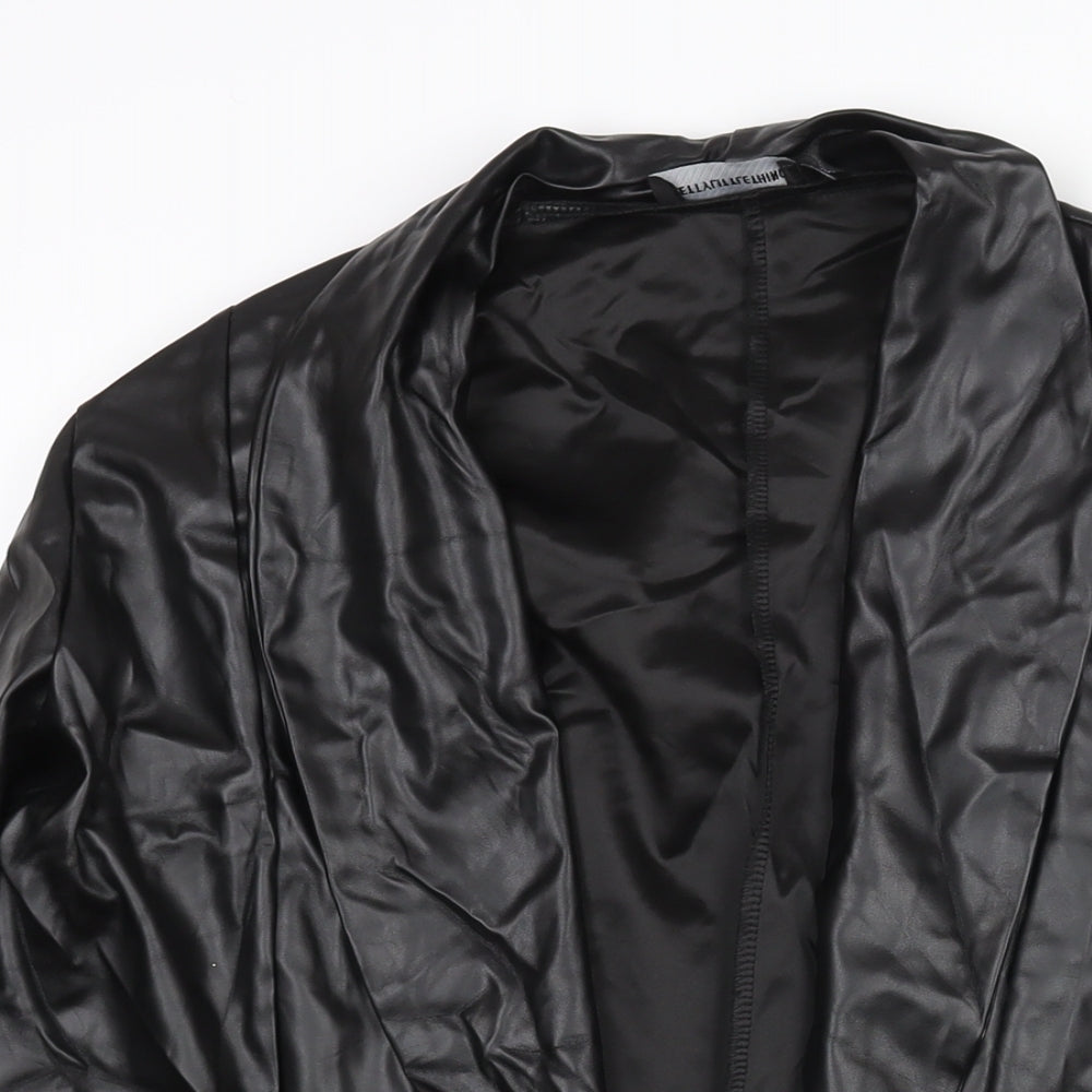 Womens UK Size 12 PRETTYLITTLETHING Black Jacket