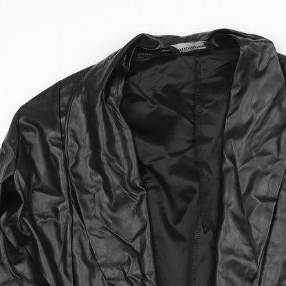 Womens UK Size 12 PRETTYLITTLETHING Black Jacket