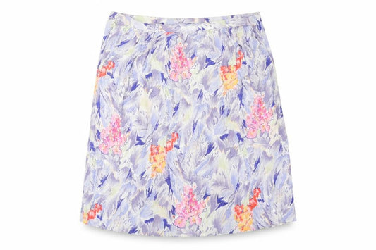 Profiles Womens Multicoloured Geometric Viscose Peasant Skirt Size 22 Zip - Floral Print