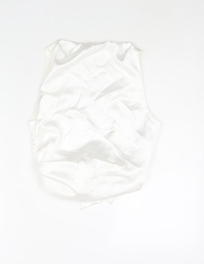 Womens UK Size M Zara White Camisole Blouse