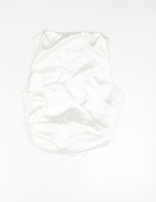 Womens UK Size M Zara White Camisole Blouse