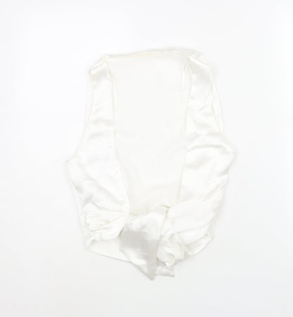 Womens UK Size M Zara White Camisole Blouse