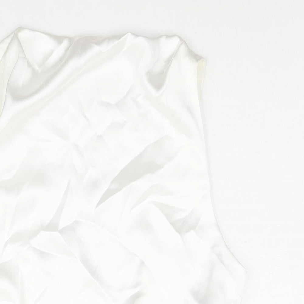 Womens UK Size M Zara White Camisole Blouse