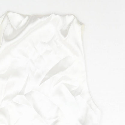 Womens UK Size M Zara White Camisole Blouse